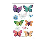 Waterproof Kids Cute Watercolor Butterfly Tattoos_Cwmm8255