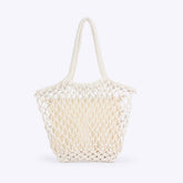 SIMPLE COTTON THREAD HAND WOVEN SHOULDER BAG_CWAB4681