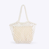 SIMPLE COTTON THREAD HAND WOVEN SHOULDER BAG_CWAB4681