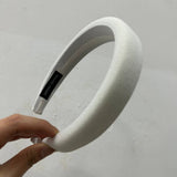 FASHION WIDE BRIM BLUE HEADBAND HAIRPIN HEADDRESS_CWAHA4026