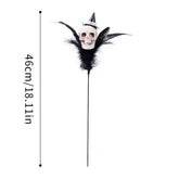 FEATHER SKULL PUMPKIN HALLOWEEN BOUQUET PICK_CWMM9875