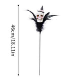 FEATHER SKULL PUMPKIN HALLOWEEN BOUQUET PICK_CWMM9875