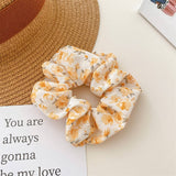 Women Fresh Fabric Broken Flower Hair Tie_Cwaha0841