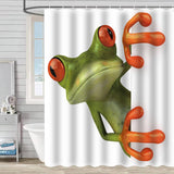 HOT SALE DIGITAL PRINTED FROG SHOWER CURTAIN_CWMM1805