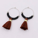 BOHEMIAN STYLE WOMENS COLORFUL TASSEL EARRINGS_CWMM3558