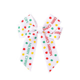 REINDEER POLKA DOT RIBBON HAIR CLIP_CWAHA6697