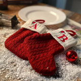 CLASSIC RED LETTER WOOL KNITTED CHRISTMAS SOCKS_CWMS1434