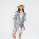 TASSEL PAISLEY PRINT OPEN FRONT KIMONO CARDIGAN_CWASC0790