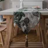 NORDIC JACQUARD TASSEL SIDEBOARD TABLECLOTH_CWMM1013