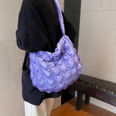 Velvet Puffy Cloud Shoulder Crossbody Bag_Cuab00487