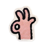 CUTE LIVING ROOM RUG COZY CAT VIBES BEDSIDE MAT SSCWMM7392