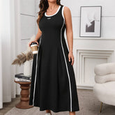 ELEGANT SPAGHETTI STRAP WAIST DRESS FOR SUMMER_CWDSD8487