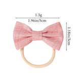 DOUBLE BOW HAIR CLIPS SET WITH PEARLS FOR GIRLS_CWAHA6736