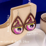 HALLOWEEN PARTY CREATIVE WOODEN EARRINGS_CWAJE1849