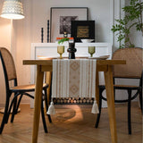 GEOMETRIC TASSEL HOLIDAY TABLE RUNNER_CWMM0994