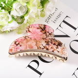 LARGE ACRYLIC FLOWER HAIR CLAW PONYTAIL CLIP_CWAHA0990