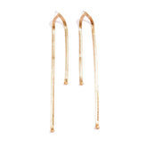 PERSONALIZED LONG TASSEL EARRINGS SNAKE BONE CHAIN_CWAJE1136