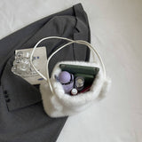 Winter Fashion Shoulder Bag Soft Casual Plush Bag_Cwab3919