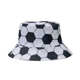 CASUAL DOUBLE SIDED FOOTBALL PRINT BUCKET HAT_CWAH1560