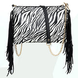 Women Casual Leopard Tassel Shoulder Bag_Cwab0803
