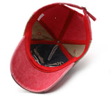 Vintage Washed Distressed Number Cap Outdoor Hat_Cwah1264