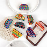 BOHEMIAN POLKA DOT ACRYLIC HAIR CLAW UNIQUE DESIGN_CWAHA2074