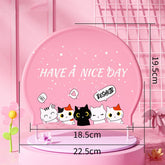 GIRLS SWIM CAP SILICONE WATERPROOF CUTE EAR COVER_CWMM6722