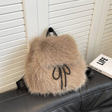 Winter Fashion All-Match Lightweight Plush Backpack_Cwab3929