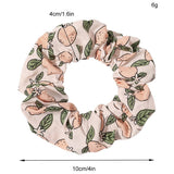 CUTE AVOCADO PEACH HAIR BAND AND HAIR TIE_CWAHA1653