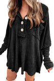 Womens Long Pullover T-Shirt With Loose Lapels