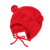 SOLID COLOR KNITTED CHILDRENS WARM WOOLEN HAT_CWAH1746