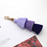 HANDMADE COTTON ROPE TASSEL KEYCHAIN_CWMM1558