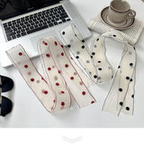 NEW POLKA DOT LACE SCARF HEADBAND_CWASC0719