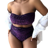 PLUS SIZE HIGH WAISTED BIKINI SWIMSUIT_CWMW0207