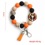 CARTOON ANIMAL KEYCHAIN WITH SILICONE BEAD BRACELET_CWMM6878