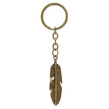 CREATIVE BRONZE WINGS FEATHER KEYCHAIN_CWMM4773