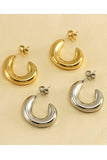 18K Gold Plated Stainless Steel Earrings_Cwaje0387
