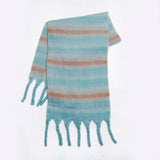 PURPLE STRIPE SCARF SOFT WARM WRAP FOR STUDENTS_CWASC2374