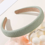 PLAID PATTERN HAIR HOOP_CWAHA0225