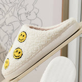 CUTE SEVEN SMILING FACE FUZZY SLIPPERS WOMEN_CWSHS0252