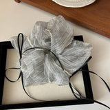 FRENCH STRIPED BOW COLLAR HAIR SCRUNCHIES_CWAHA2807