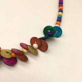 COLORFUL COCONUT WOOD BEADS LONG NECKLACE_CWMM4732