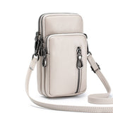 STYLISH LEATHER MULTI ZIP HANDBAG_CUAB00371