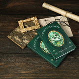GREEN RETRO ROSE THICK NOTEBOOK_CWMM1861