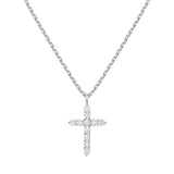 Cross Necklace Is A Full Diamond Collarbone Chain