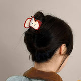 SWEET AND CUTE RED APPLE CLAW SHARK CLIP_CWAHA3968