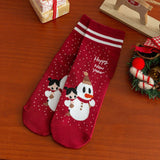CHRISTMAS GIFTS SANTA CLAUS ELK PATTERN CREW SOCKS_CWMS1365