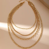 LAYERED CUBAN PAPERCLIP CHAIN NECKLACE_CWMM3585
