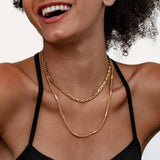 HIP HOP TUBE CHAIN DOUBLE LAYER LONG NECKLACE_CWMM3682