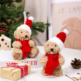 Cute Christmas Bear Plush Foam Figurine_Cwmm9995